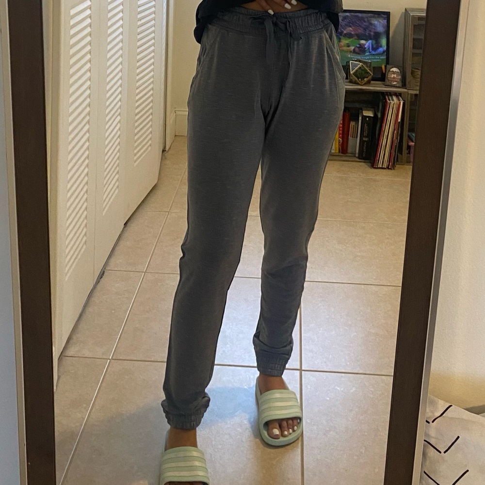 Hanes jersey grey joggers